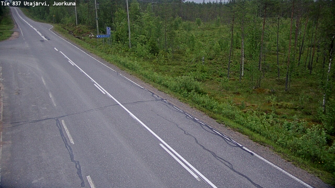 Kelikamerat Kuva Tie 837 Utajärvi, Juorkuna, Utajärvi, Pohjois-Pohjanmaa