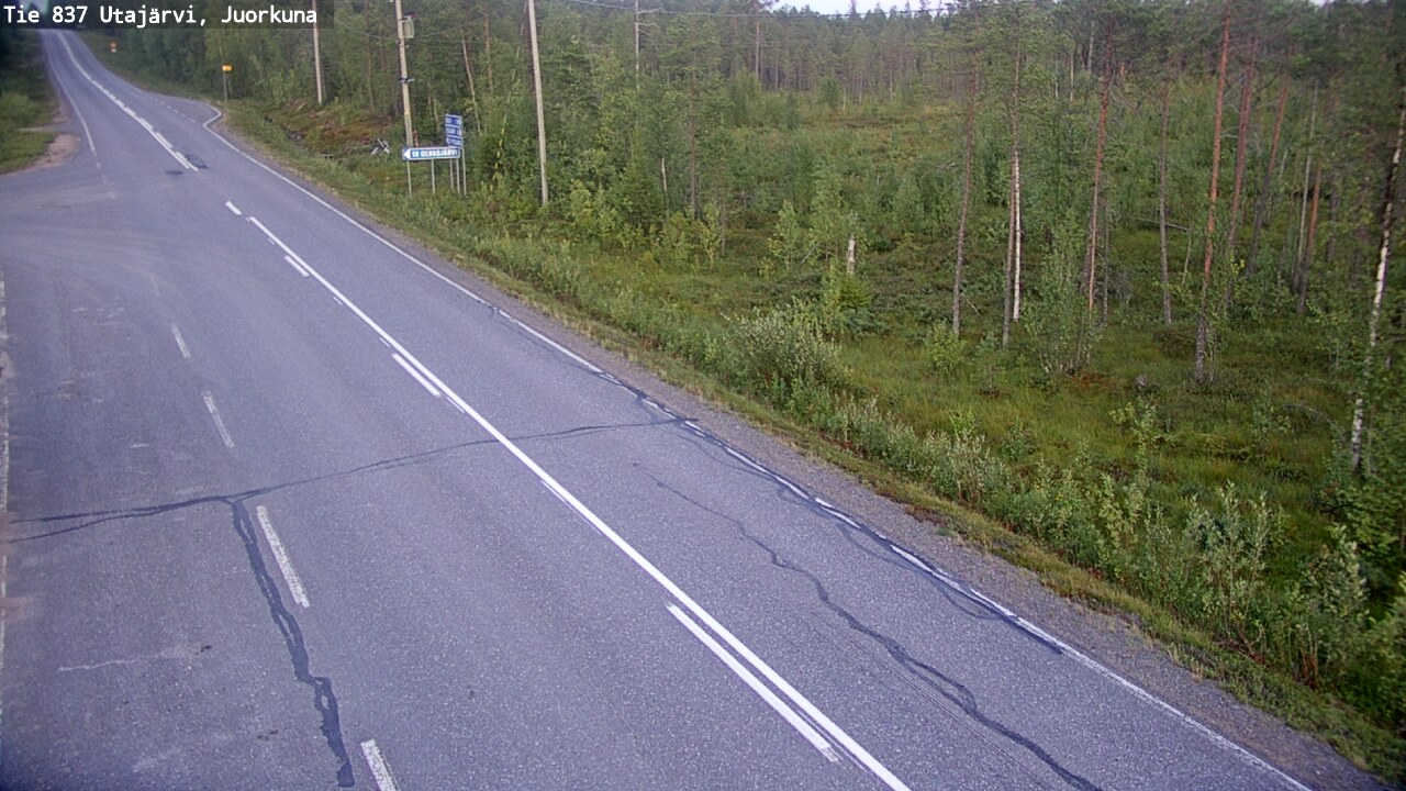 Kelikamerat Kuva Tie 837 Utajärvi, Juorkuna, Utajärvi, Pohjois-Pohjanmaa