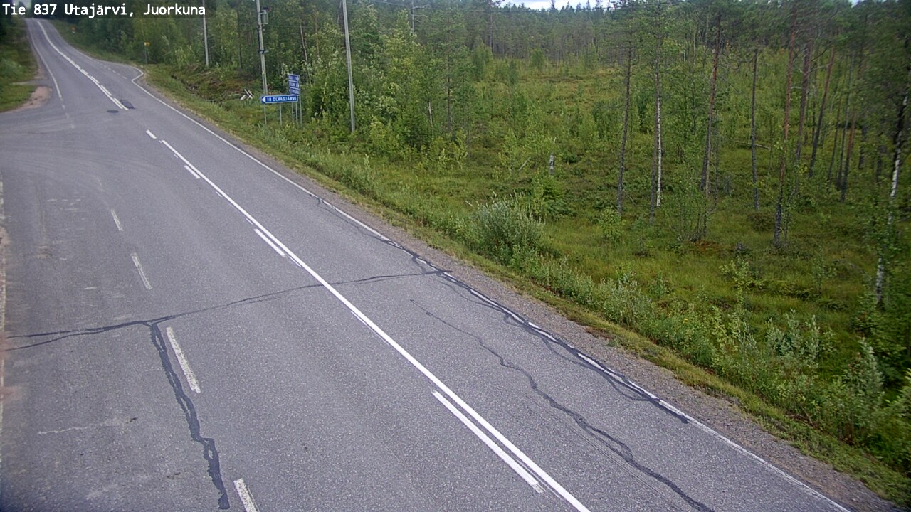 Kelikamerat Kuva Tie 837 Utajärvi, Juorkuna, Utajärvi, Pohjois-Pohjanmaa