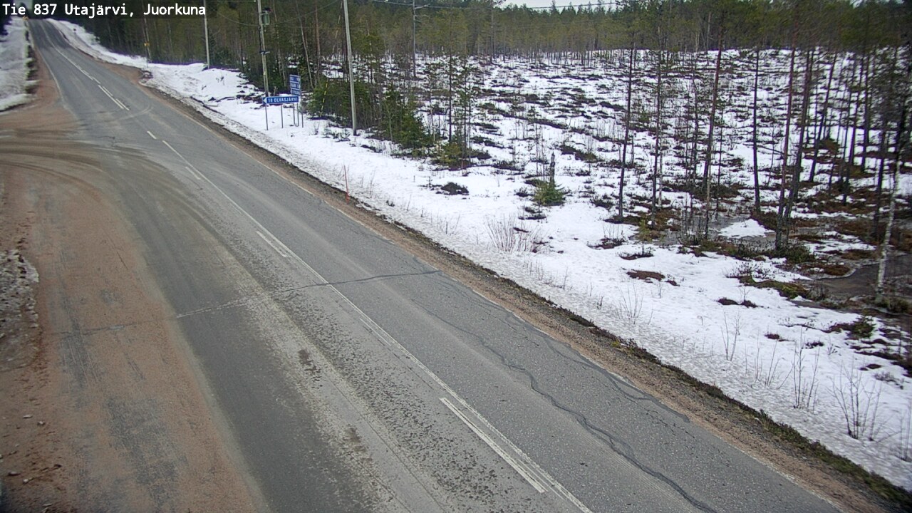 Kelikamerat Kuva Tie 837 Utajärvi, Juorkuna, Utajärvi, Pohjois-Pohjanmaa