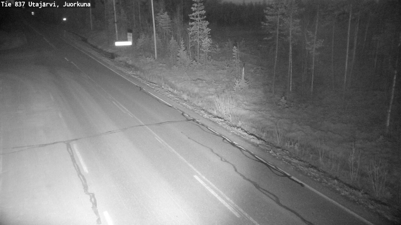 Kelikamerat Kuva Tie 837 Utajärvi, Juorkuna, Utajärvi, Pohjois-Pohjanmaa