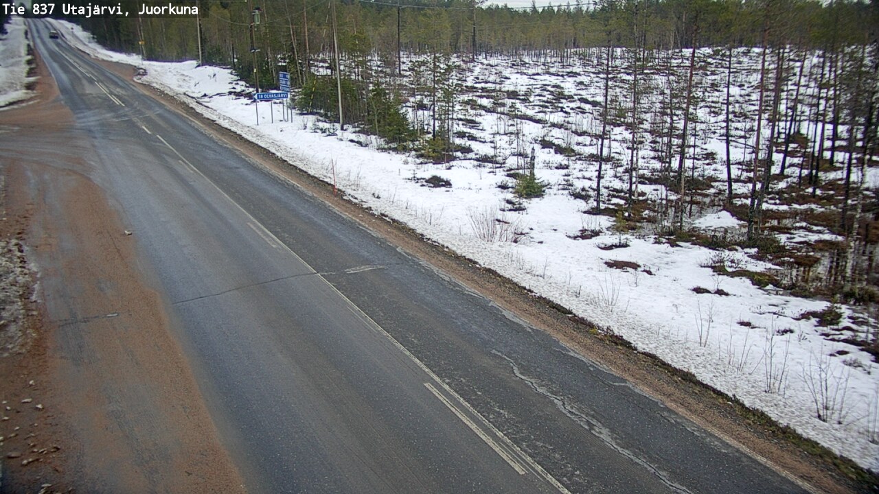 Kelikamerat Kuva Tie 837 Utajärvi, Juorkuna, Utajärvi, Pohjois-Pohjanmaa