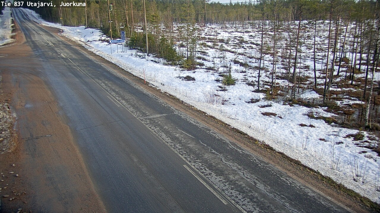 Kelikamerat Kuva Tie 837 Utajärvi, Juorkuna, Utajärvi, Pohjois-Pohjanmaa
