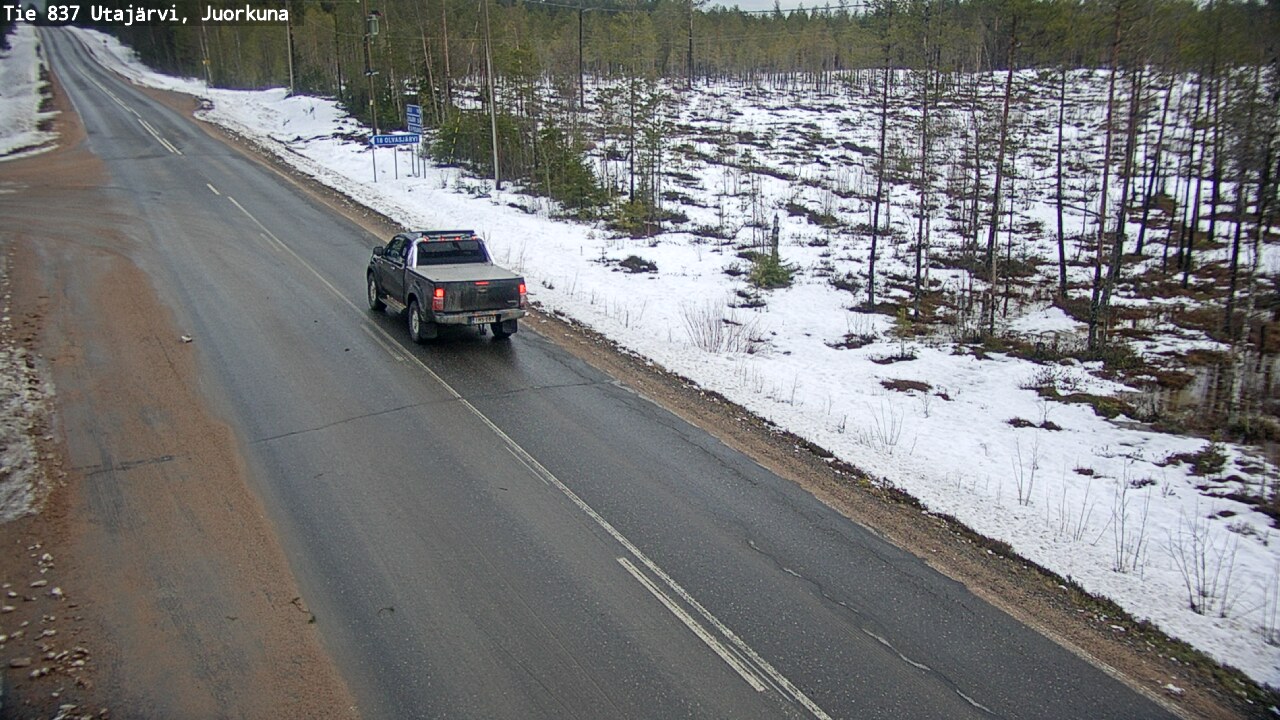 Kelikamerat Kuva Tie 837 Utajärvi, Juorkuna, Utajärvi, Pohjois-Pohjanmaa