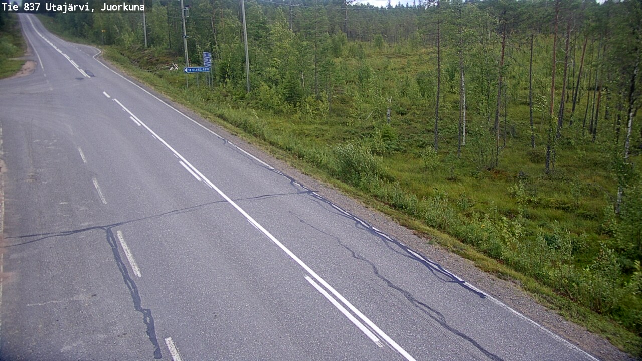 Kelikamerat Kuva Tie 837 Utajärvi, Juorkuna, Utajärvi, Pohjois-Pohjanmaa