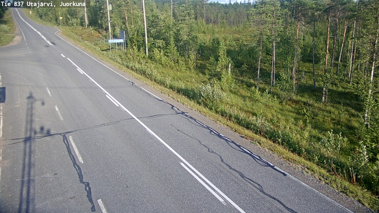 Kelikamerat Kuva Tie 837 Utajärvi, Juorkuna, Utajärvi, Pohjois-Pohjanmaa
