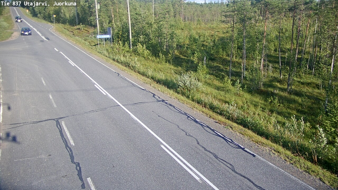 Kelikamerat Kuva Tie 837 Utajärvi, Juorkuna, Utajärvi, Pohjois-Pohjanmaa