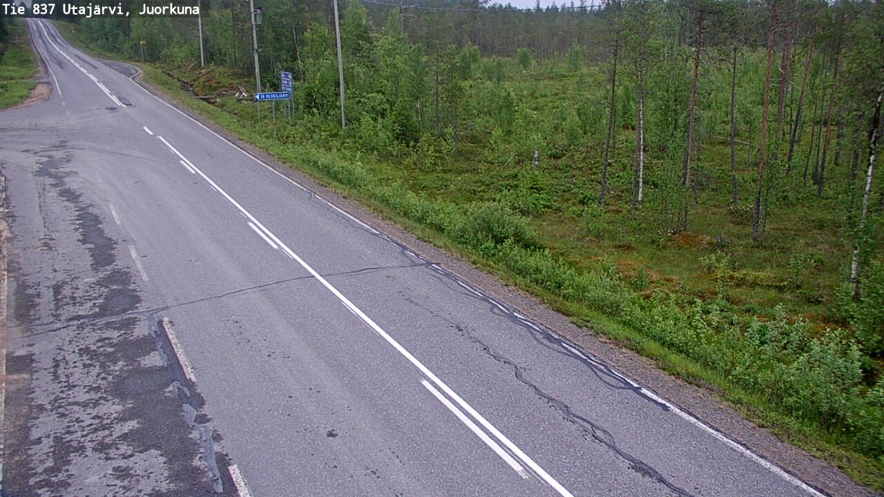 Kelikamerat Kuva Tie 837 Utajärvi, Juorkuna, Utajärvi, Pohjois-Pohjanmaa