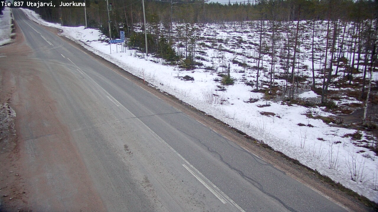 Kelikamerat Kuva Tie 837 Utajärvi, Juorkuna, Utajärvi, Pohjois-Pohjanmaa