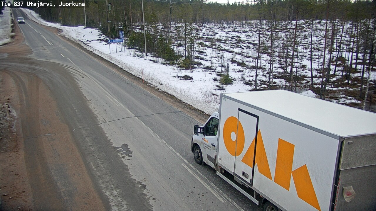 Kelikamerat Kuva Tie 837 Utajärvi, Juorkuna, Utajärvi, Pohjois-Pohjanmaa