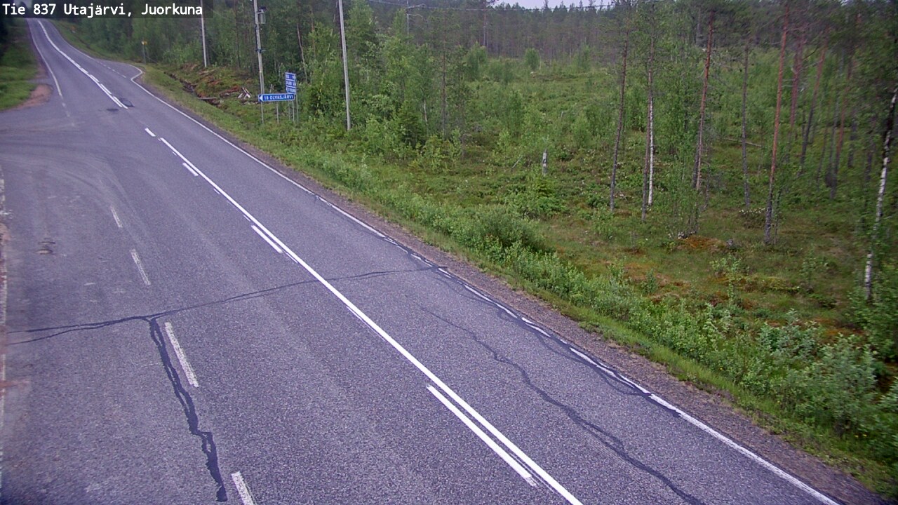 Kelikamerat Kuva Tie 837 Utajärvi, Juorkuna, Utajärvi, Pohjois-Pohjanmaa