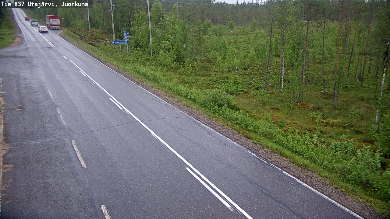 Kelikamerat Kuva Tie 837 Utajärvi, Juorkuna, Utajärvi, Pohjois-Pohjanmaa