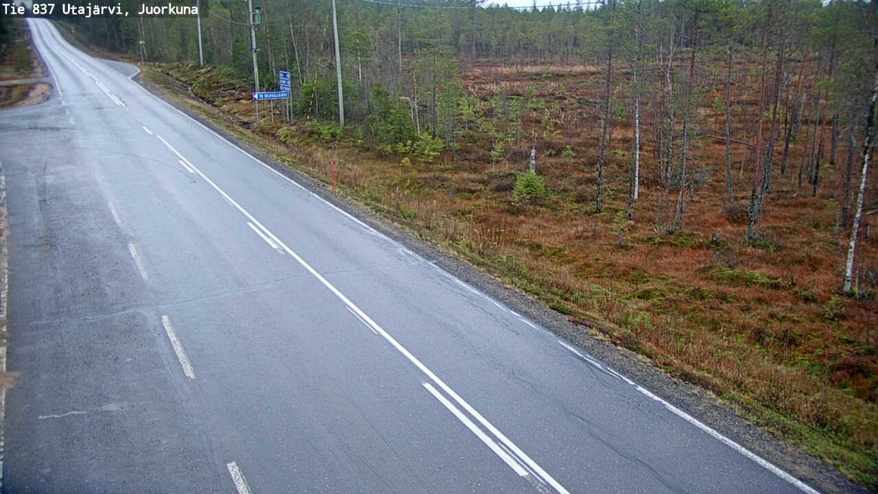 Kelikamerat Kuva Tie 837 Utajärvi, Juorkuna, Utajärvi, Pohjois-Pohjanmaa