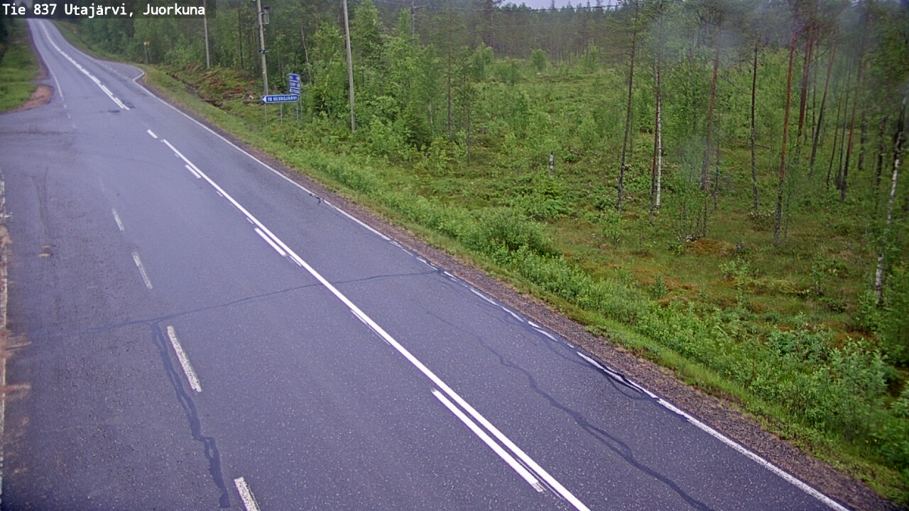 Kelikamerat Kuva Tie 837 Utajärvi, Juorkuna, Utajärvi, Pohjois-Pohjanmaa