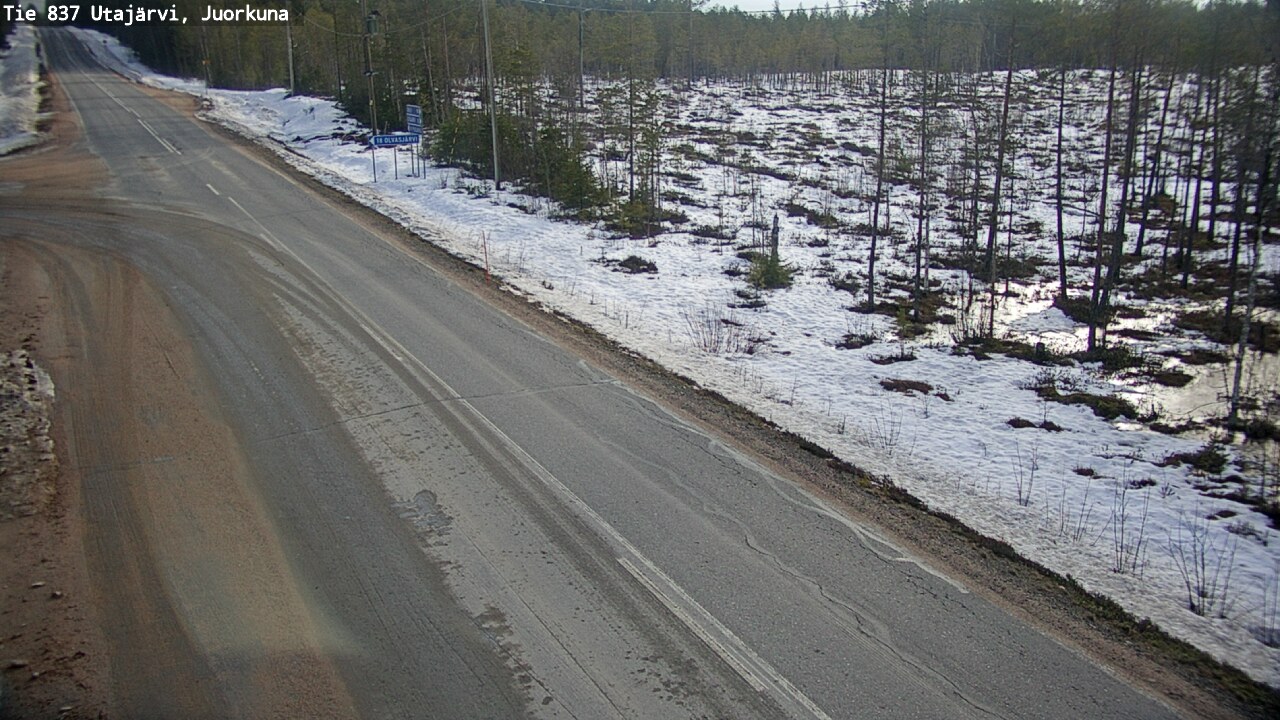 Kelikamerat Kuva Tie 837 Utajärvi, Juorkuna, Utajärvi, Pohjois-Pohjanmaa