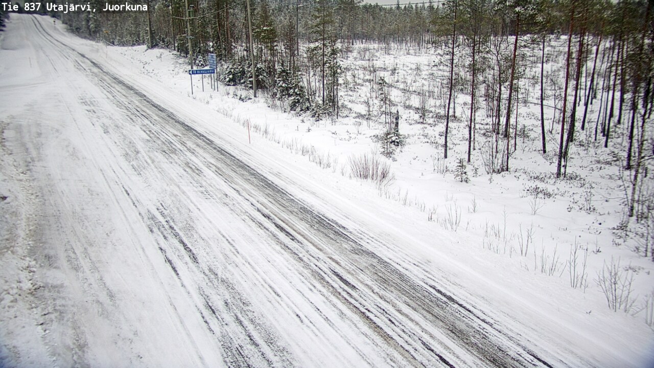 Kelikamerat Kuva Tie 837 Utajärvi, Juorkuna, Utajärvi, Pohjois-Pohjanmaa