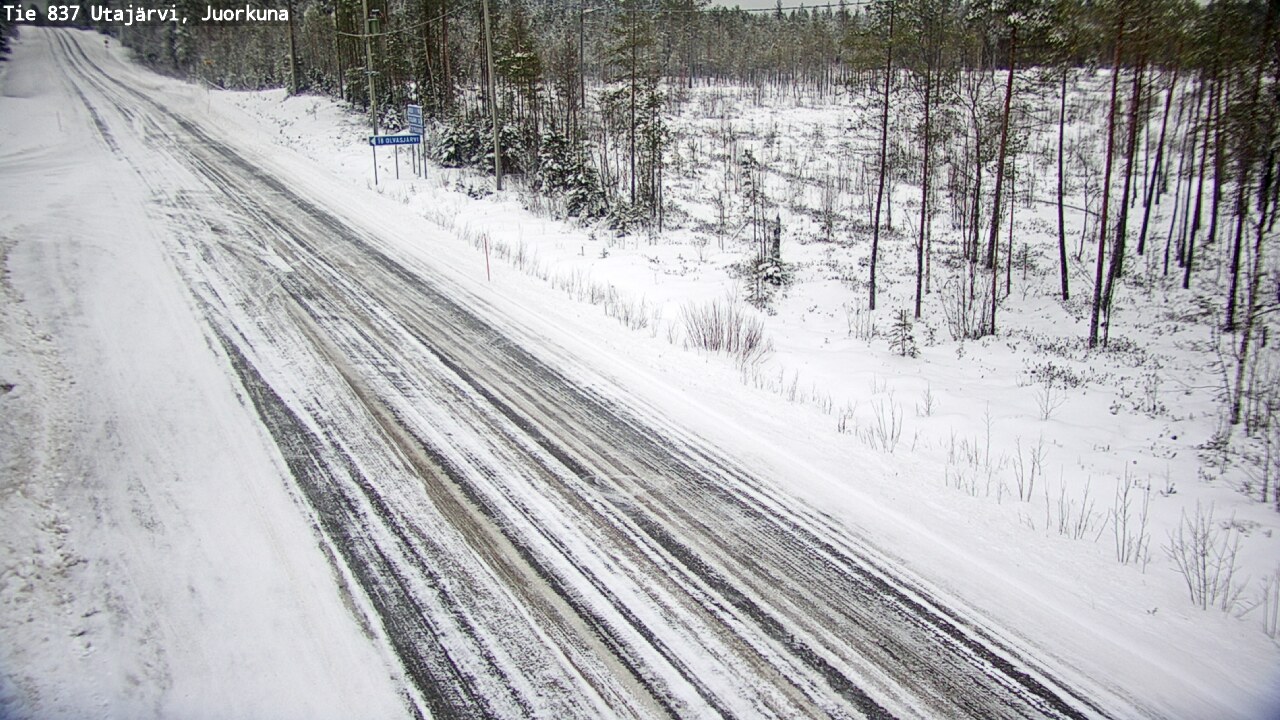 Kelikamerat Kuva Tie 837 Utajärvi, Juorkuna, Utajärvi, Pohjois-Pohjanmaa