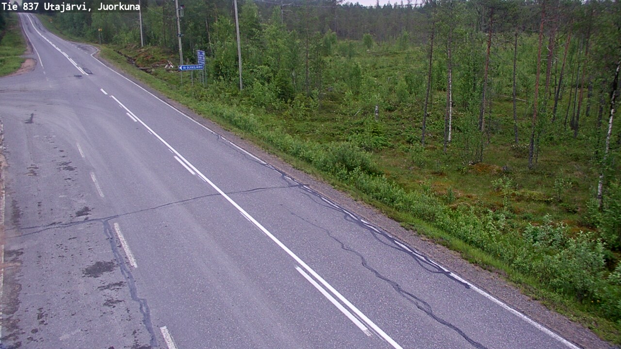 Kelikamerat Kuva Tie 837 Utajärvi, Juorkuna, Utajärvi, Pohjois-Pohjanmaa