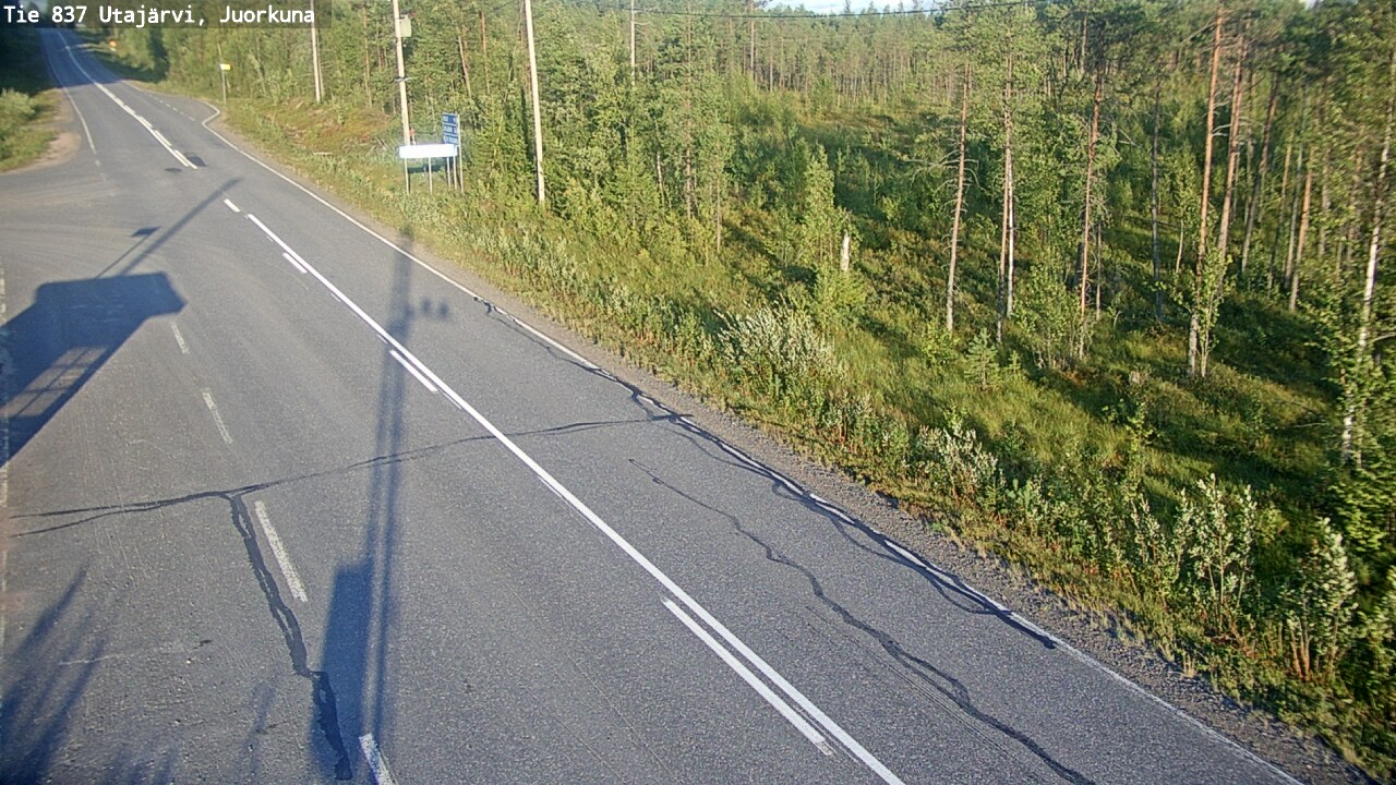 Kelikamerat Kuva Tie 837 Utajärvi, Juorkuna, Utajärvi, Pohjois-Pohjanmaa