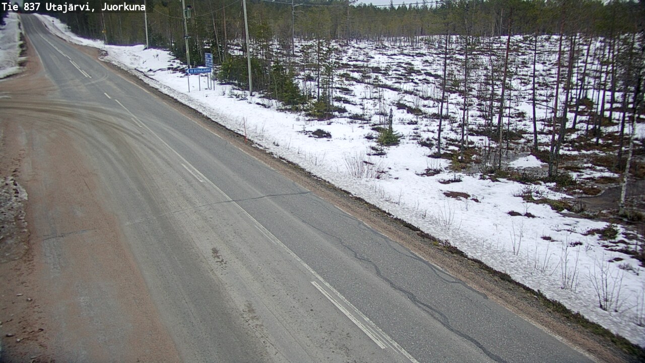 Kelikamerat Kuva Tie 837 Utajärvi, Juorkuna, Utajärvi, Pohjois-Pohjanmaa