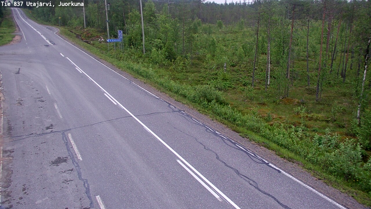 Kelikamerat Kuva Tie 837 Utajärvi, Juorkuna, Utajärvi, Pohjois-Pohjanmaa