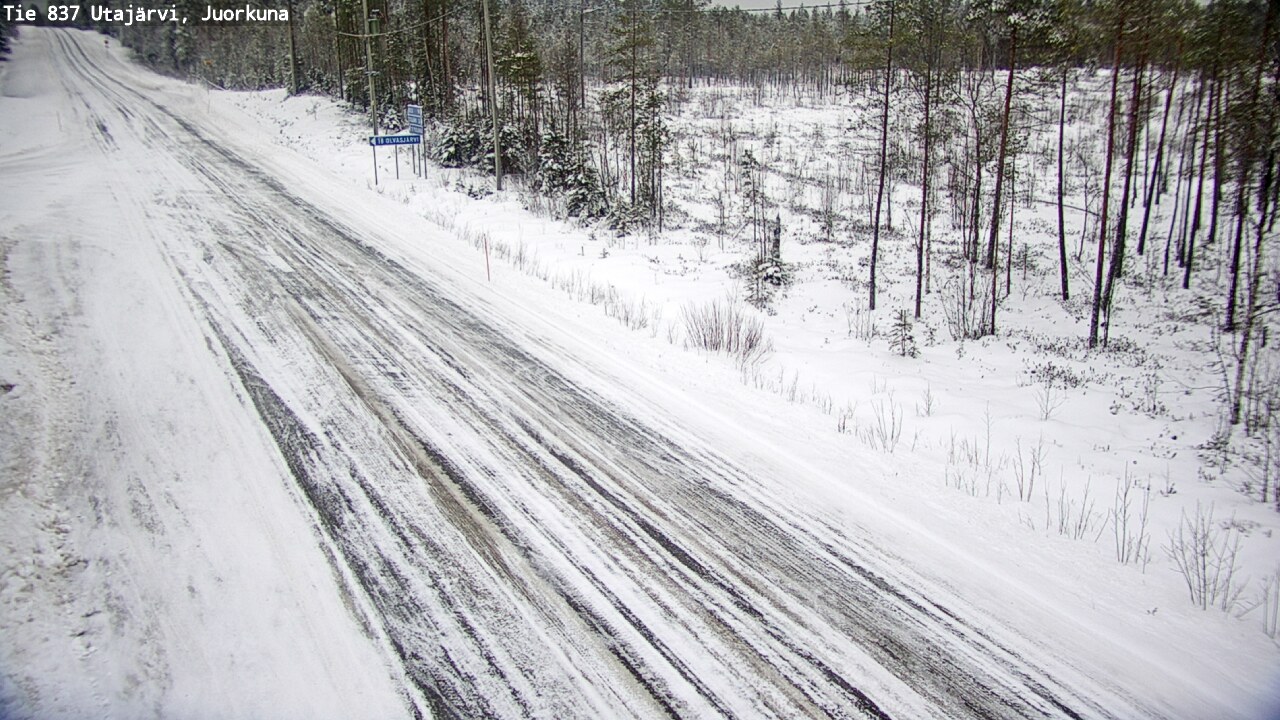Kelikamerat Kuva Tie 837 Utajärvi, Juorkuna, Utajärvi, Pohjois-Pohjanmaa