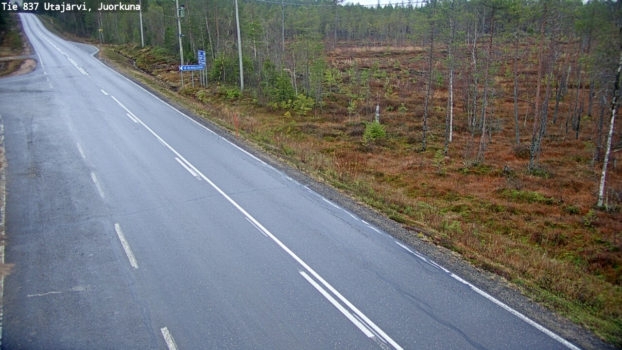 Kelikamerat Kuva Tie 837 Utajärvi, Juorkuna, Utajärvi, Pohjois-Pohjanmaa