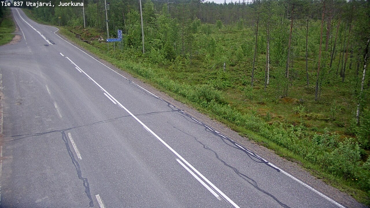 Kelikamerat Kuva Tie 837 Utajärvi, Juorkuna, Utajärvi, Pohjois-Pohjanmaa