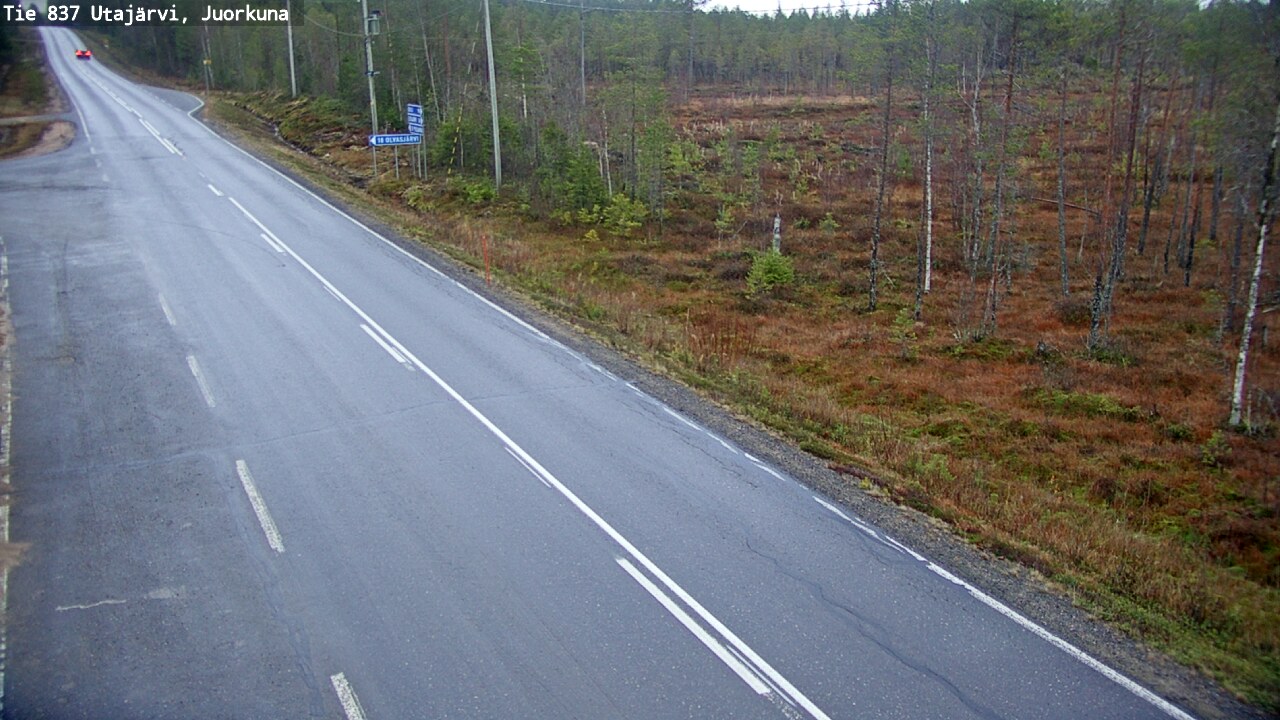 Kelikamerat Kuva Tie 837 Utajärvi, Juorkuna, Utajärvi, Pohjois-Pohjanmaa