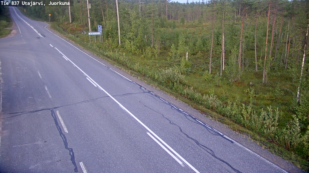 Kelikamerat Kuva Tie 837 Utajärvi, Juorkuna, Utajärvi, Pohjois-Pohjanmaa