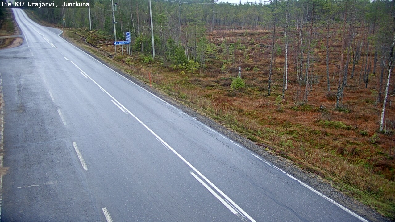 Kelikamerat Kuva Tie 837 Utajärvi, Juorkuna, Utajärvi, Pohjois-Pohjanmaa