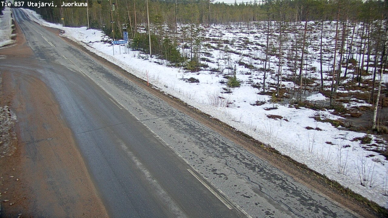 Kelikamerat Kuva Tie 837 Utajärvi, Juorkuna, Utajärvi, Pohjois-Pohjanmaa