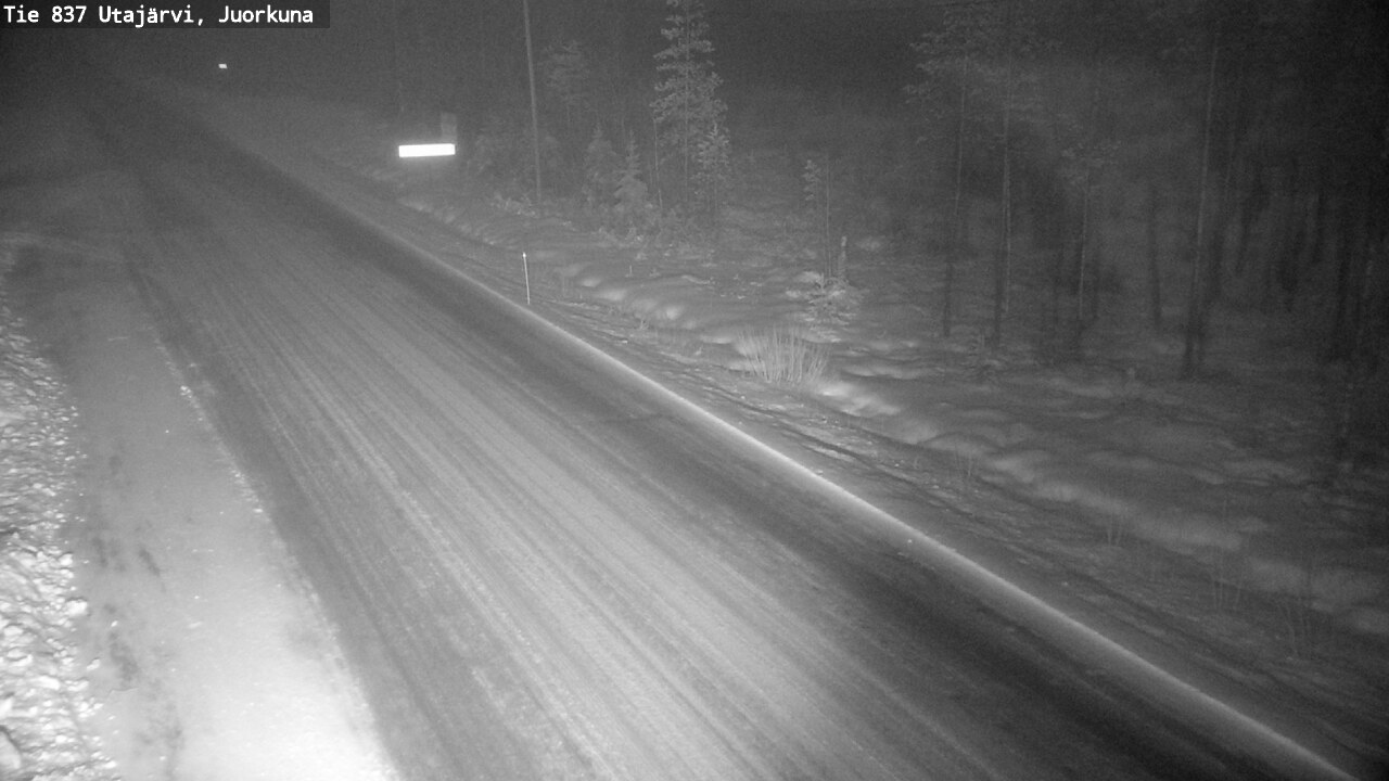 Weather Camera Image Road 837 Utajärvi, Juorkuna, Utajärvi, Pohjois-Pohjanmaa