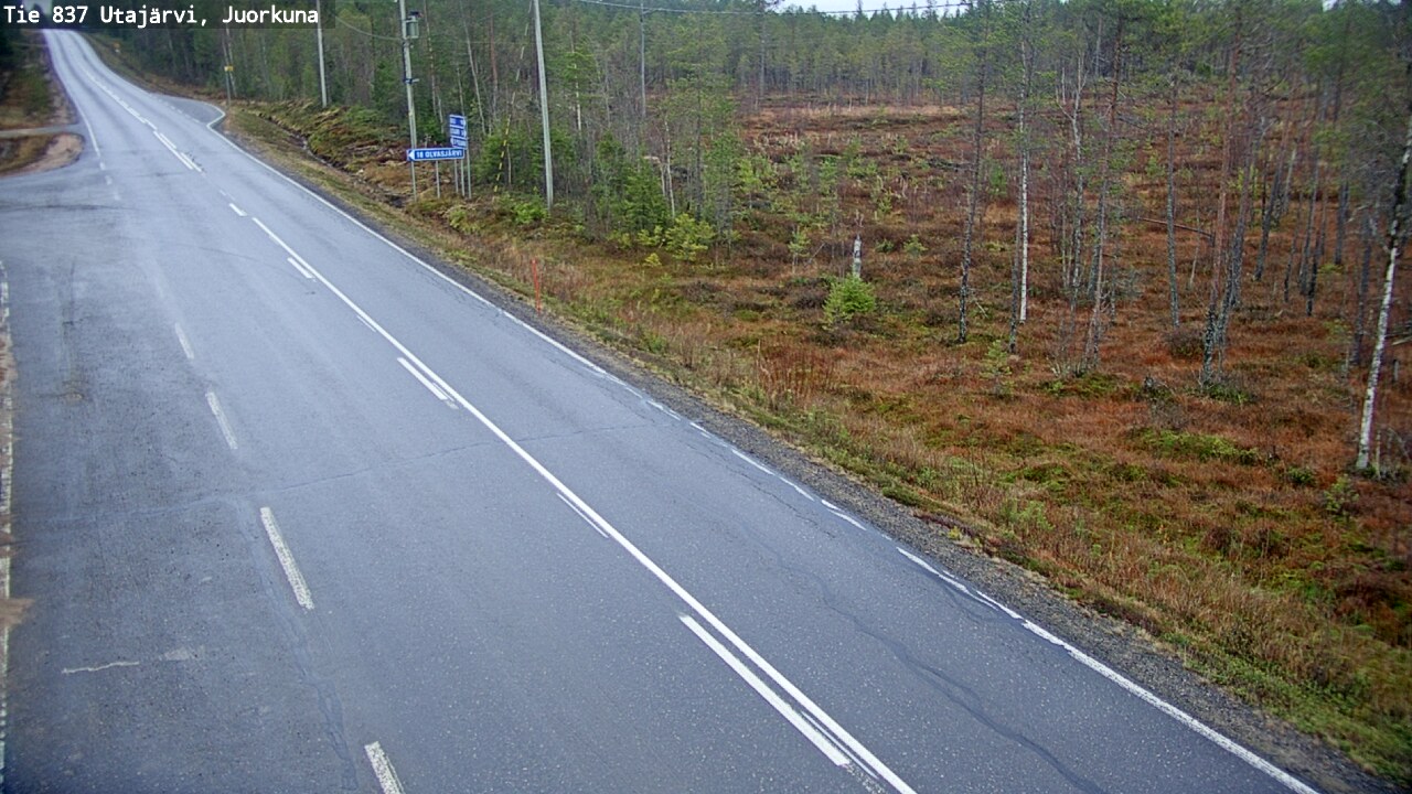 Kelikamerat Kuva Tie 837 Utajärvi, Juorkuna, Utajärvi, Pohjois-Pohjanmaa