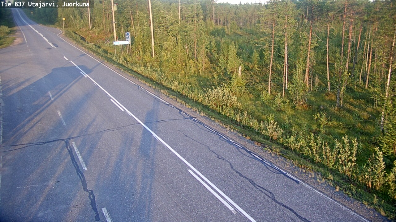 Kelikamerat Kuva Tie 837 Utajärvi, Juorkuna, Utajärvi, Pohjois-Pohjanmaa