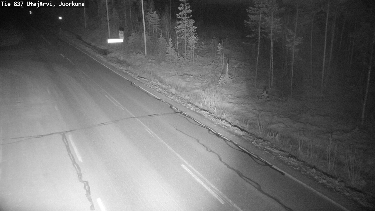Kelikamerat Kuva Tie 837 Utajärvi, Juorkuna, Utajärvi, Pohjois-Pohjanmaa