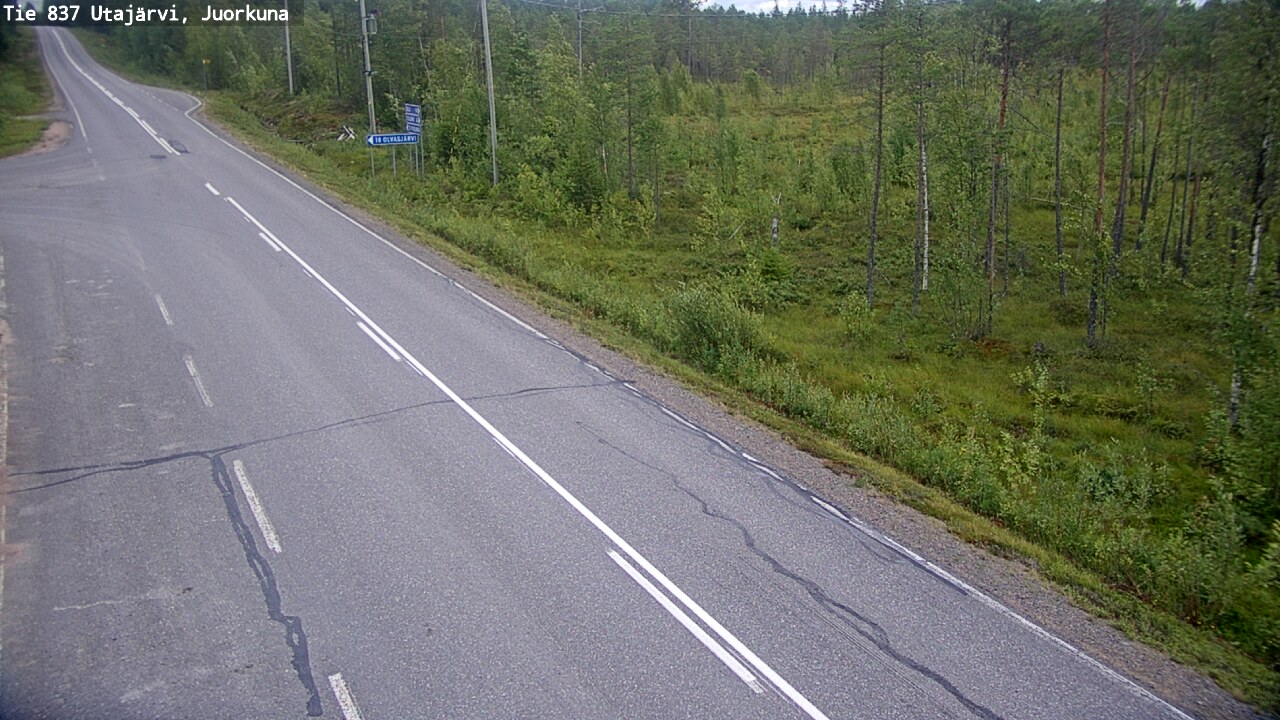 Kelikamerat Kuva Tie 837 Utajärvi, Juorkuna, Utajärvi, Pohjois-Pohjanmaa