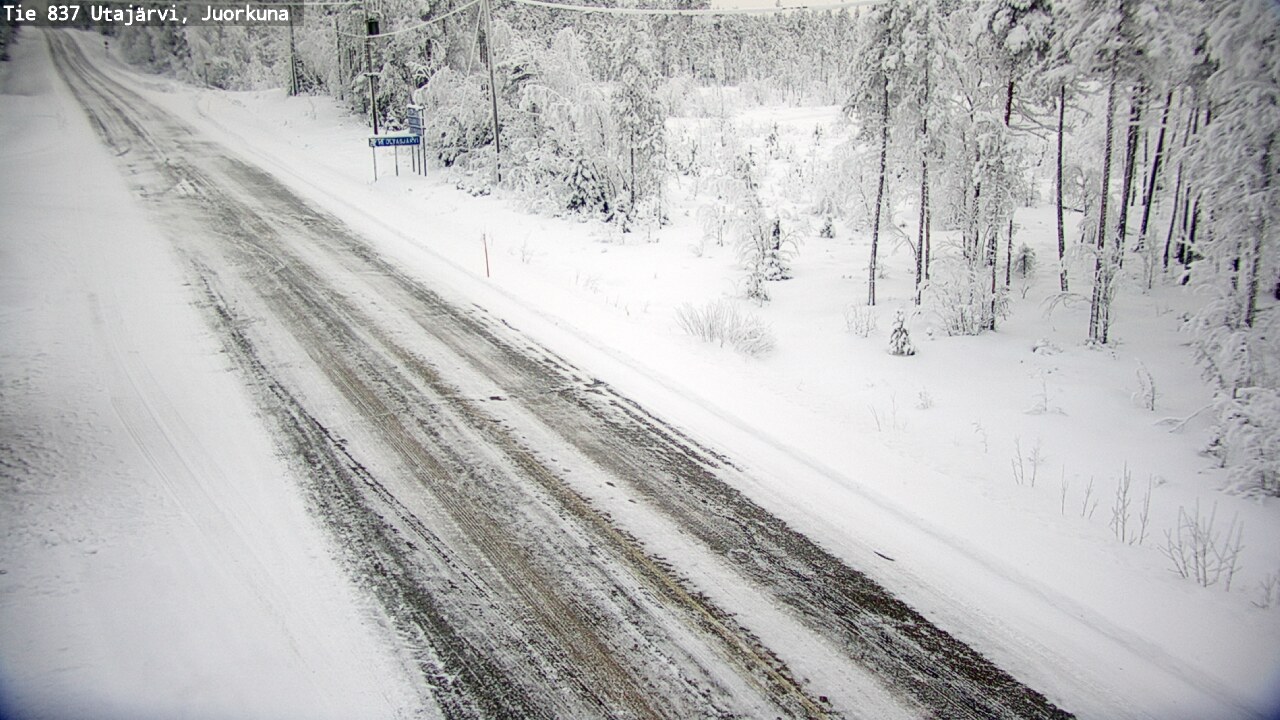 Kelikamerat Kuva Tie 837 Utajärvi, Juorkuna, Utajärvi, Pohjois-Pohjanmaa