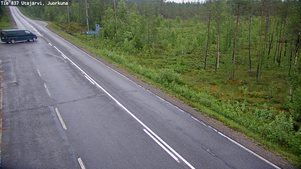 Weather Camera Image Road 837 Utajärvi, Juorkuna, Utajärvi, Pohjois-Pohjanmaa