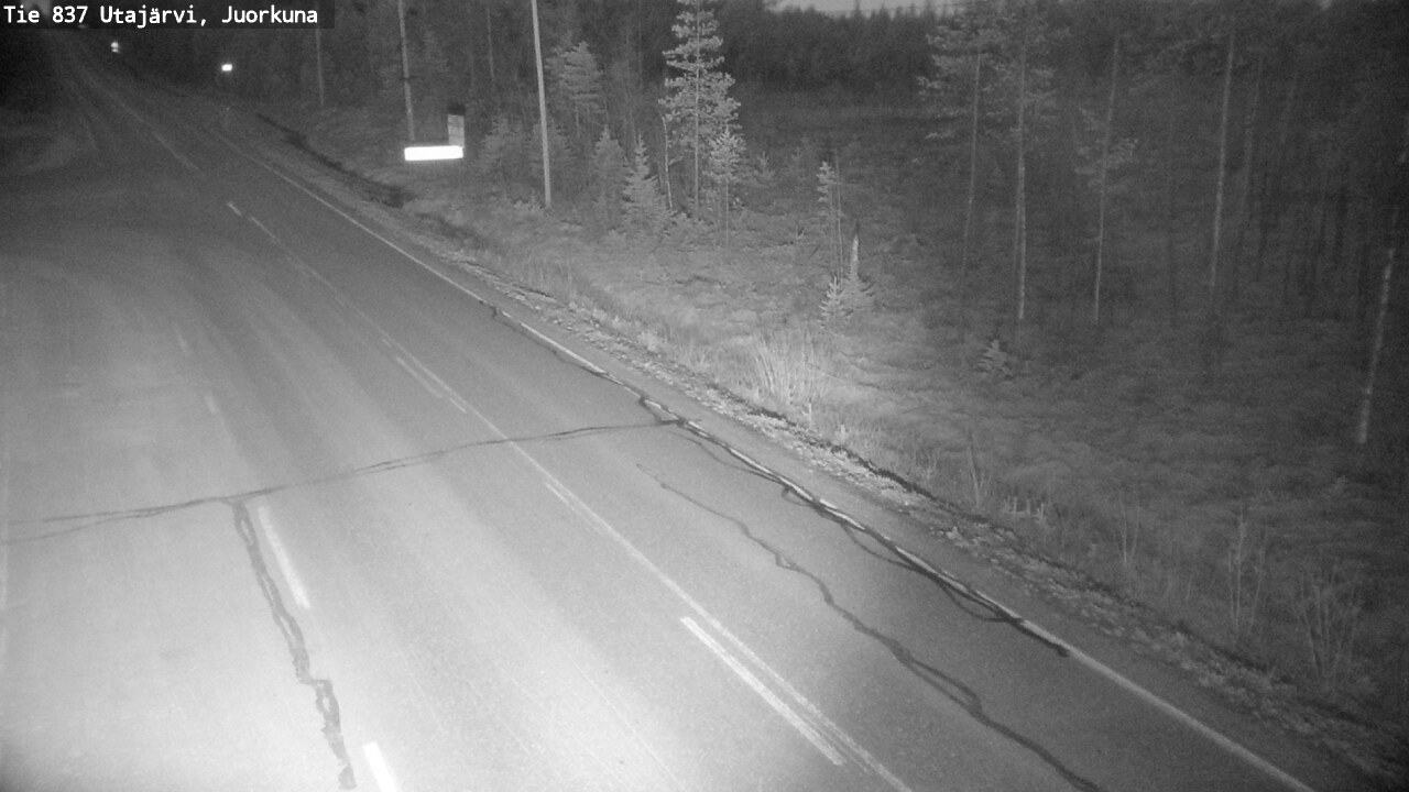 Kelikamerat Kuva Tie 837 Utajärvi, Juorkuna, Utajärvi, Pohjois-Pohjanmaa