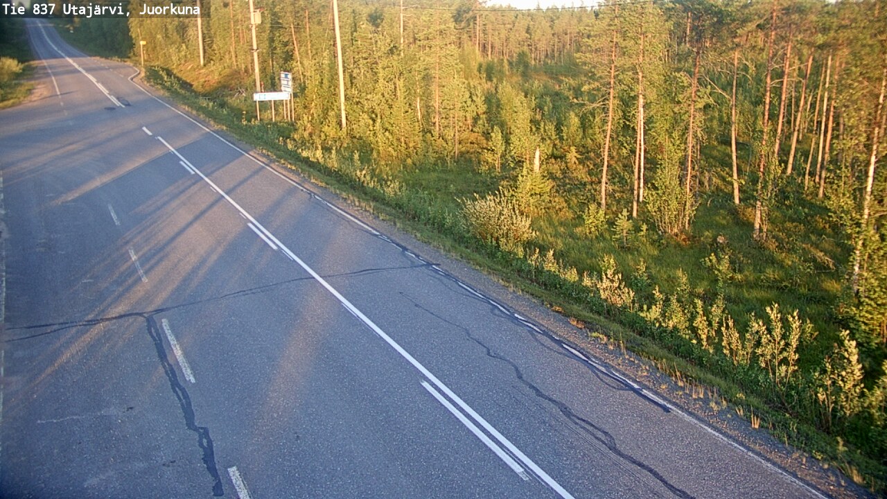 Kelikamerat Kuva Tie 837 Utajärvi, Juorkuna, Utajärvi, Pohjois-Pohjanmaa