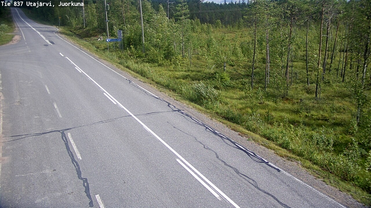 Kelikamerat Kuva Tie 837 Utajärvi, Juorkuna, Utajärvi, Pohjois-Pohjanmaa