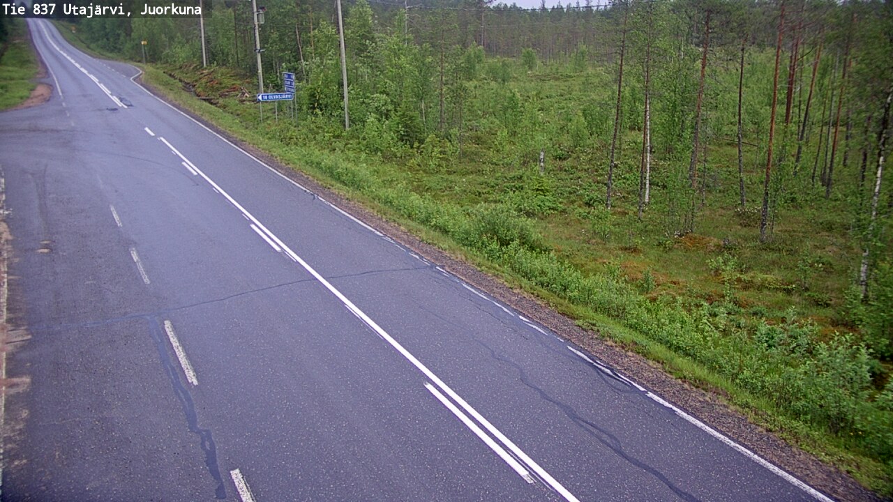 Kelikamerat Kuva Tie 837 Utajärvi, Juorkuna, Utajärvi, Pohjois-Pohjanmaa