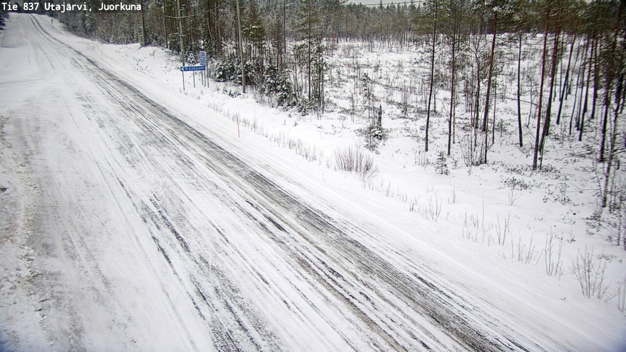 Kelikamerat Kuva Tie 837 Utajärvi, Juorkuna, Utajärvi, Pohjois-Pohjanmaa