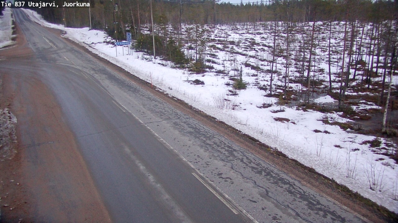 Kelikamerat Kuva Tie 837 Utajärvi, Juorkuna, Utajärvi, Pohjois-Pohjanmaa