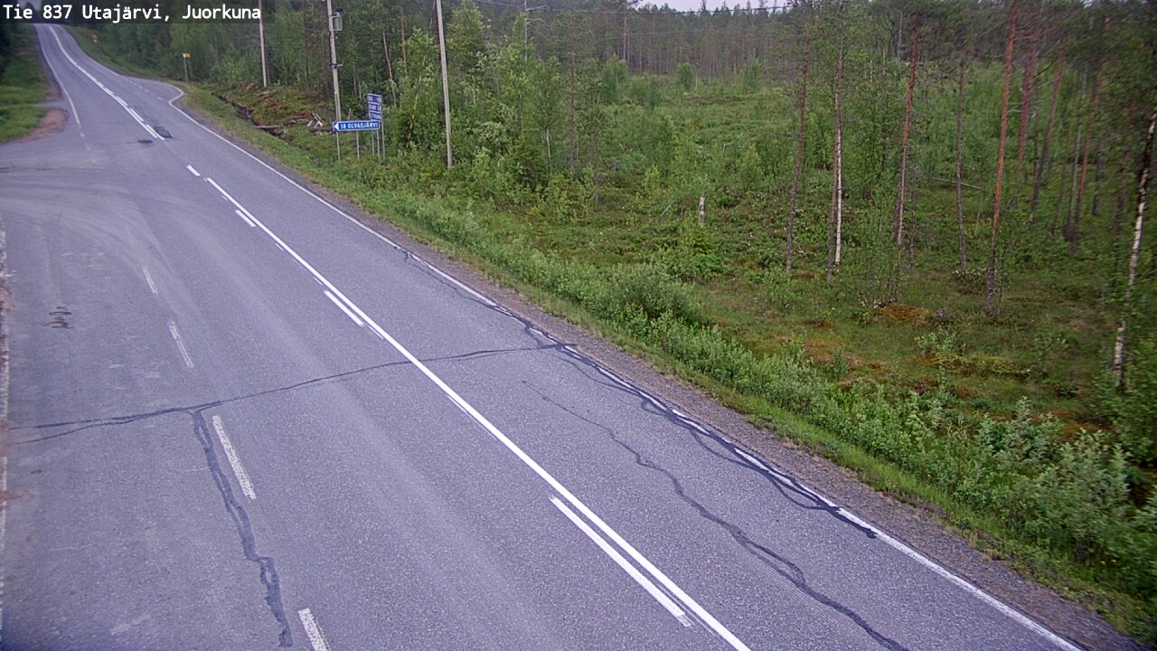 Kelikamerat Kuva Tie 837 Utajärvi, Juorkuna, Utajärvi, Pohjois-Pohjanmaa