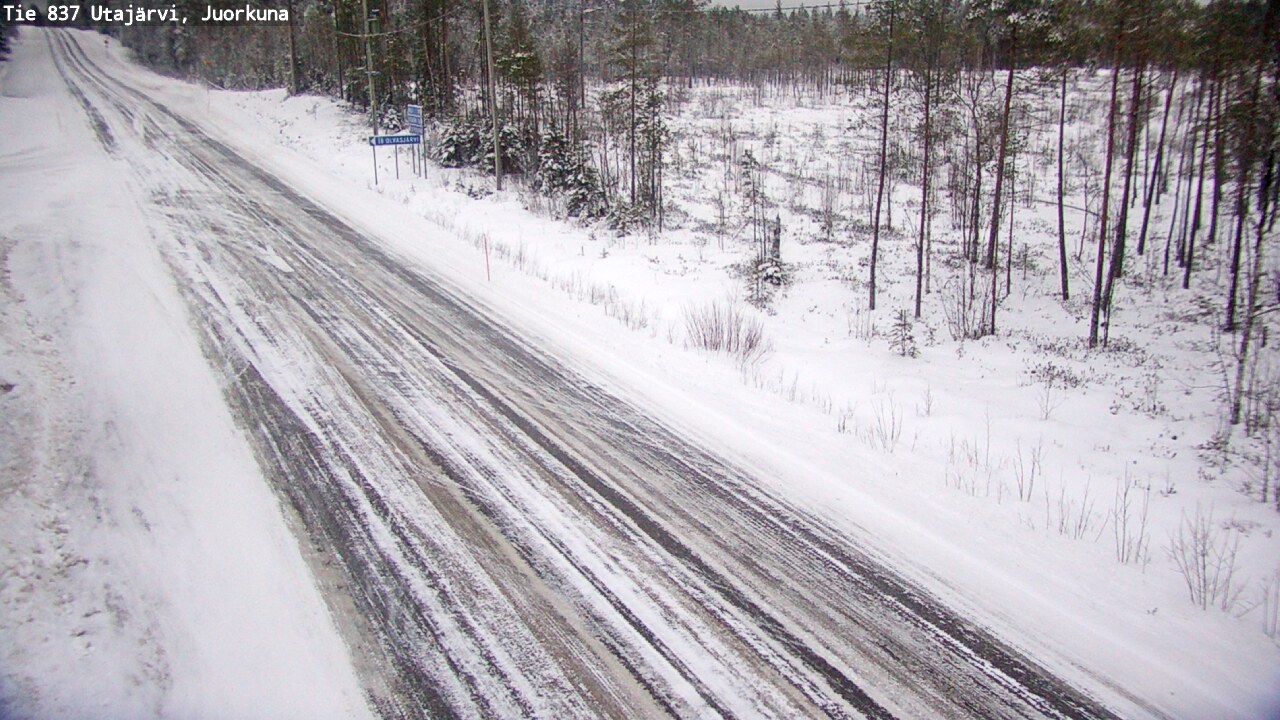 Kelikamerat Kuva Tie 837 Utajärvi, Juorkuna, Utajärvi, Pohjois-Pohjanmaa