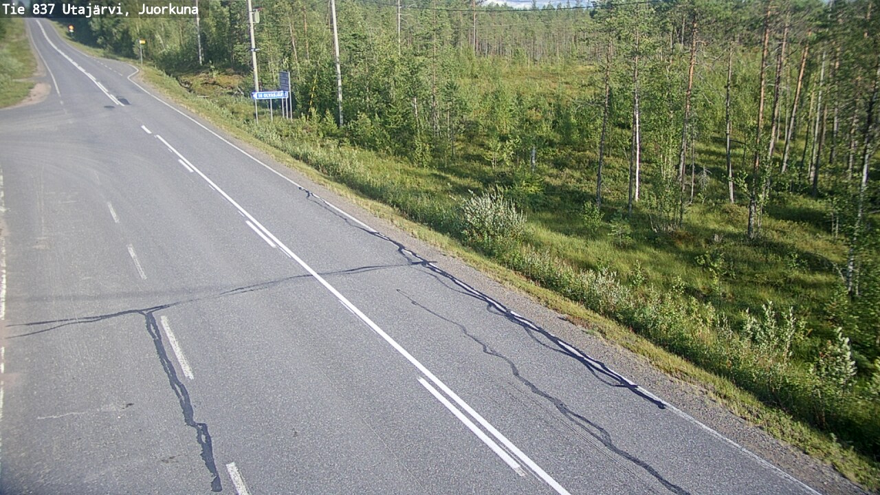 Kelikamerat Kuva Tie 837 Utajärvi, Juorkuna, Utajärvi, Pohjois-Pohjanmaa