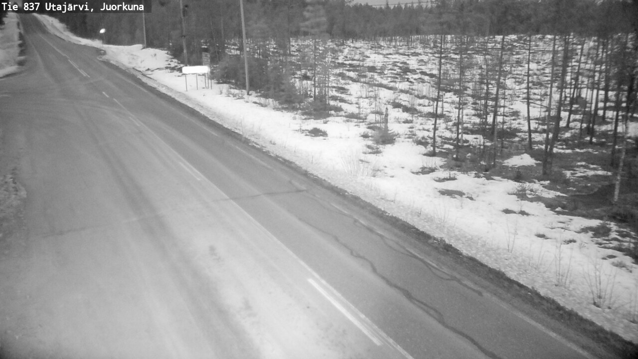 Kelikamerat Kuva Tie 837 Utajärvi, Juorkuna, Utajärvi, Pohjois-Pohjanmaa