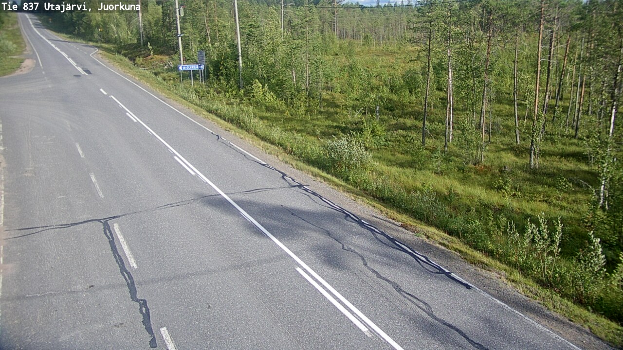 Kelikamerat Kuva Tie 837 Utajärvi, Juorkuna, Utajärvi, Pohjois-Pohjanmaa